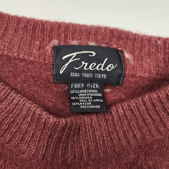 Fredo FLAWED Lambswool Angora Blend Sweater OS - Picture 3 of 8